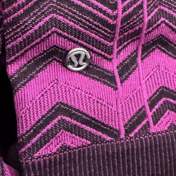 Lululemon Ebb to Street Pant Heathered Regal Plum ZigZag Leggings Womens 4 - Picture 5 of 5